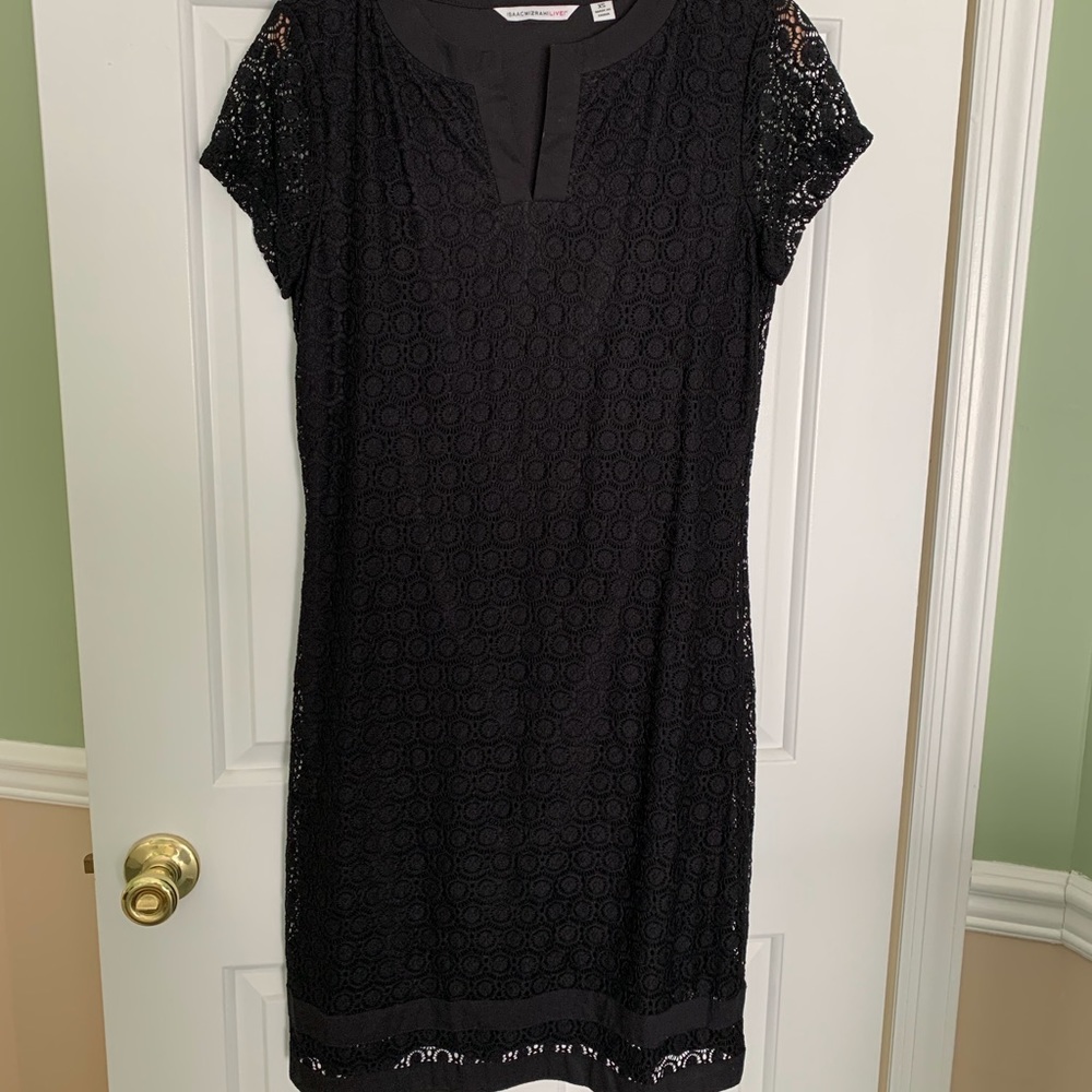Isaac Mizrahi Live Black Lace Dress Size XS BNWOT